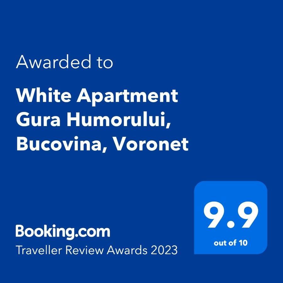 White Apartment Gura Humorului, Bucovina, Voronet Eksteriør billede